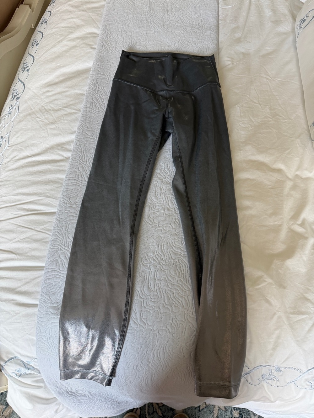 Women’s Metallic Charcoal Leggings